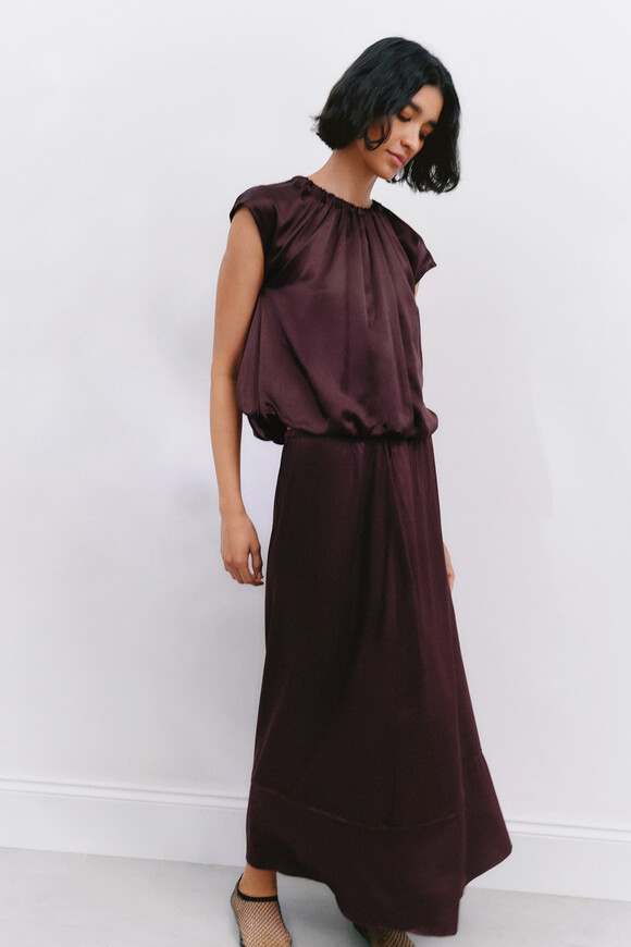 Satin Maxi Skirt